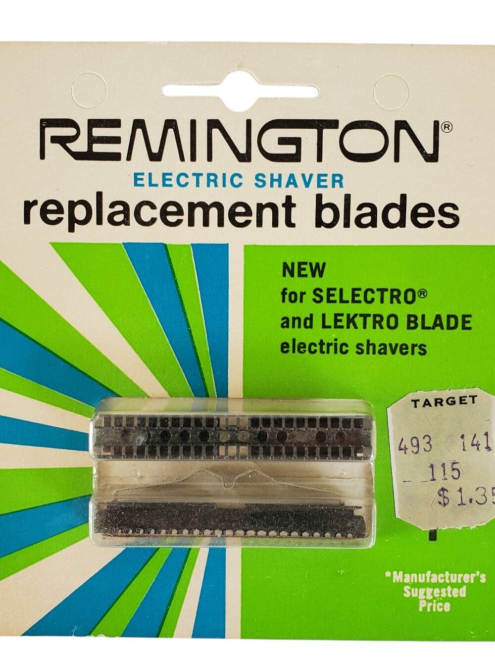 Vintage Remington Electric Shaver Replacement Blades Selectro & Lektro 1970